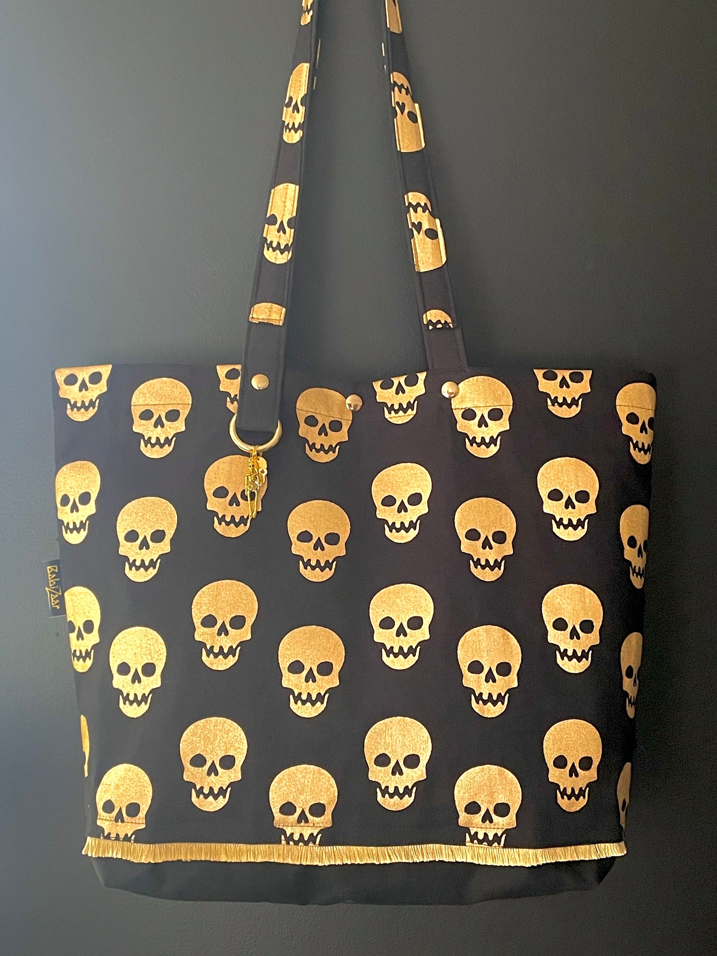 babizaar bone dady bbff tote bag hanging