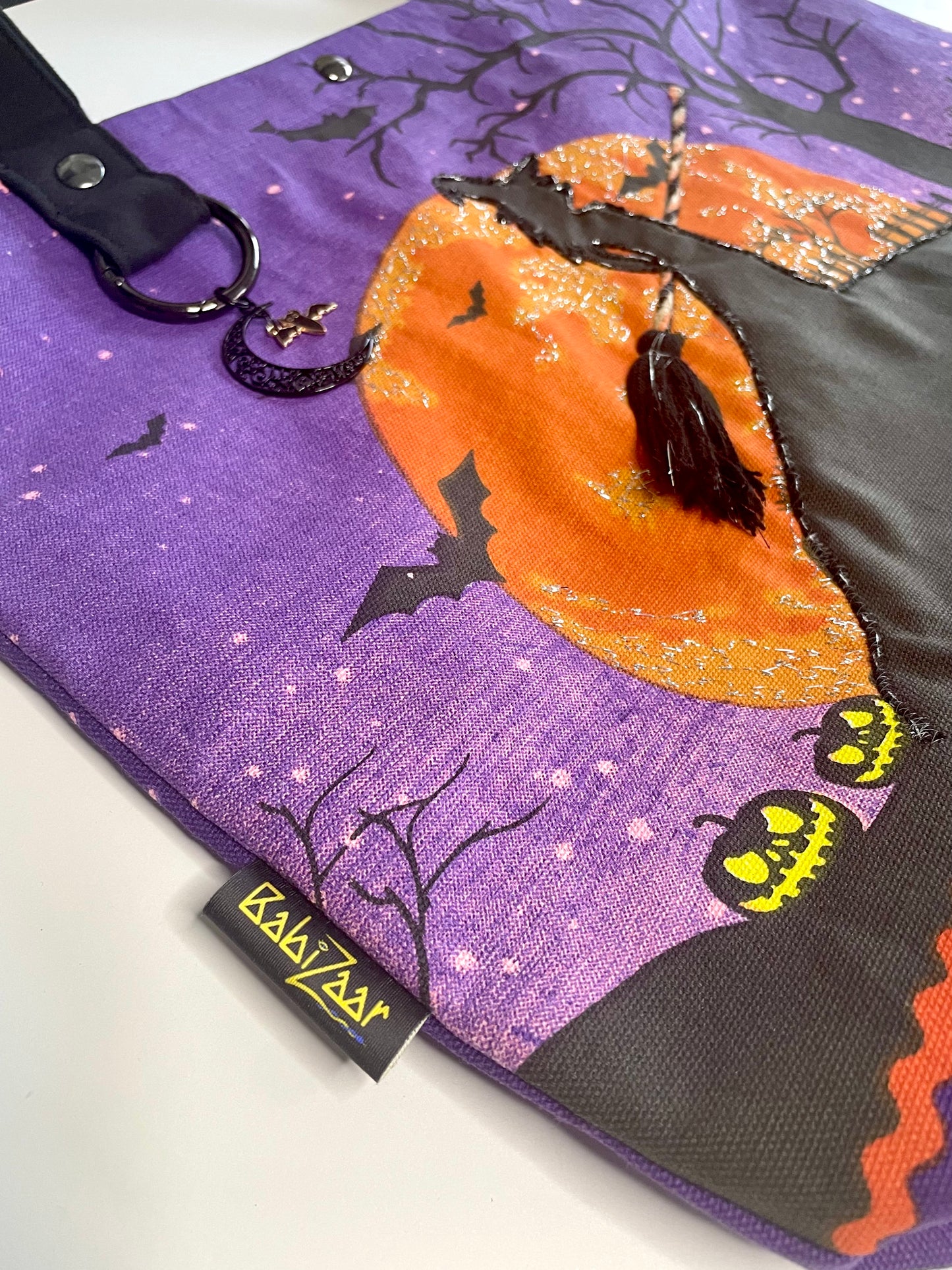 babizaar zoe-amethyst amber bbff tote bag label