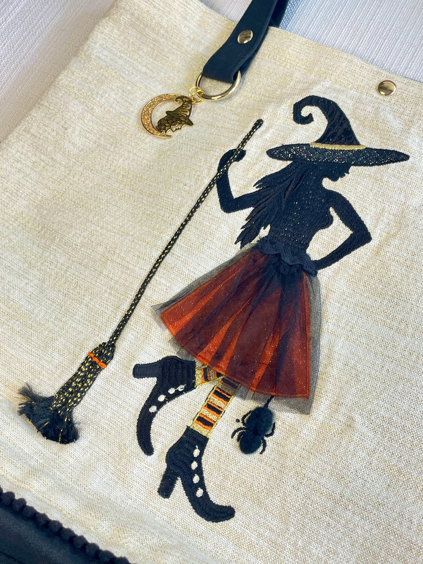 babizaar  bitchin' witchin' bbff tote bag close up