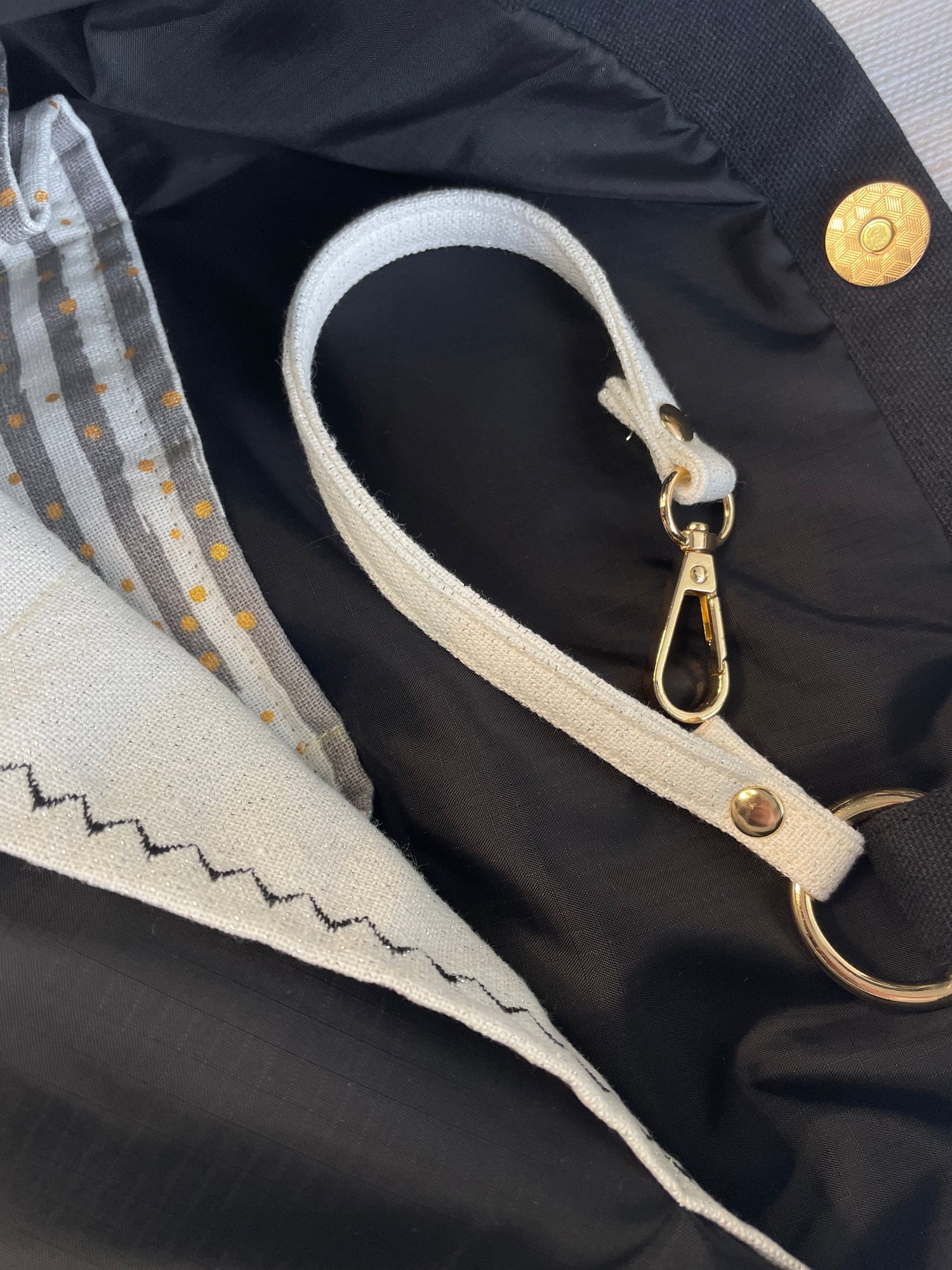 babizaar witchy woman bbff tote bag decorative stitching and key cord