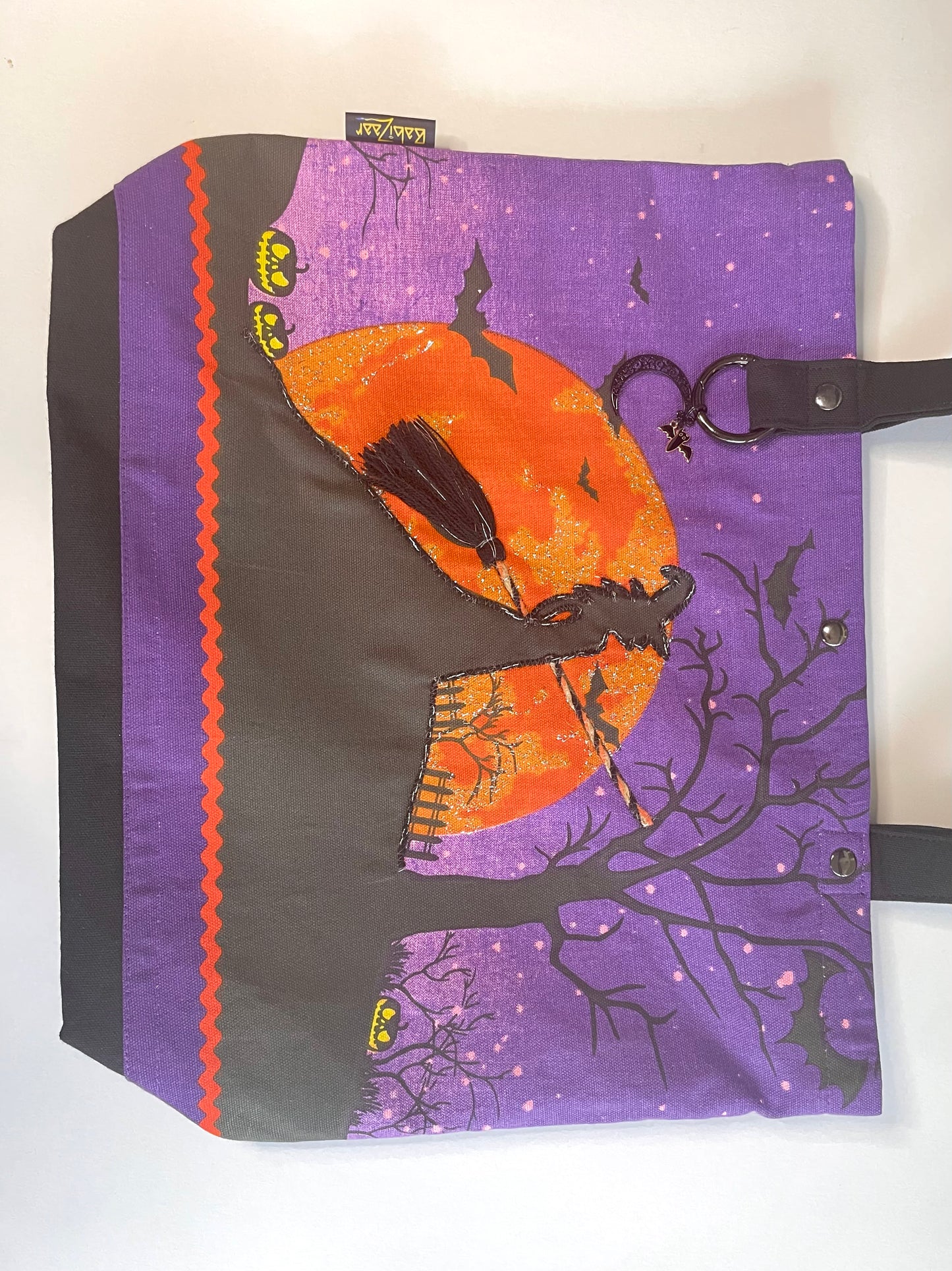 babizaar zoe-amethyst amber bbff tote bag flat front