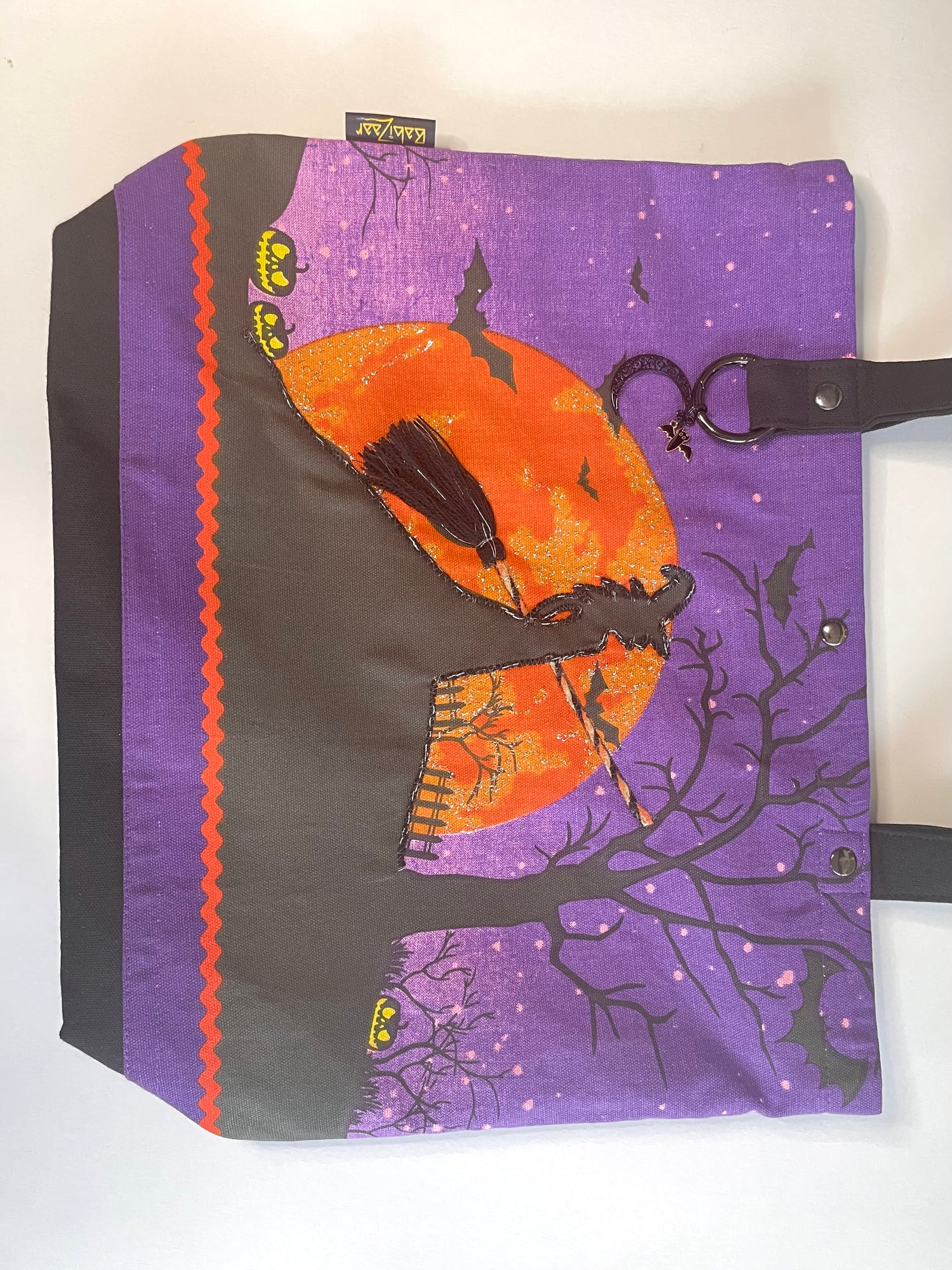 babizaar zoe-amethyst amber bbff tote bag flat front