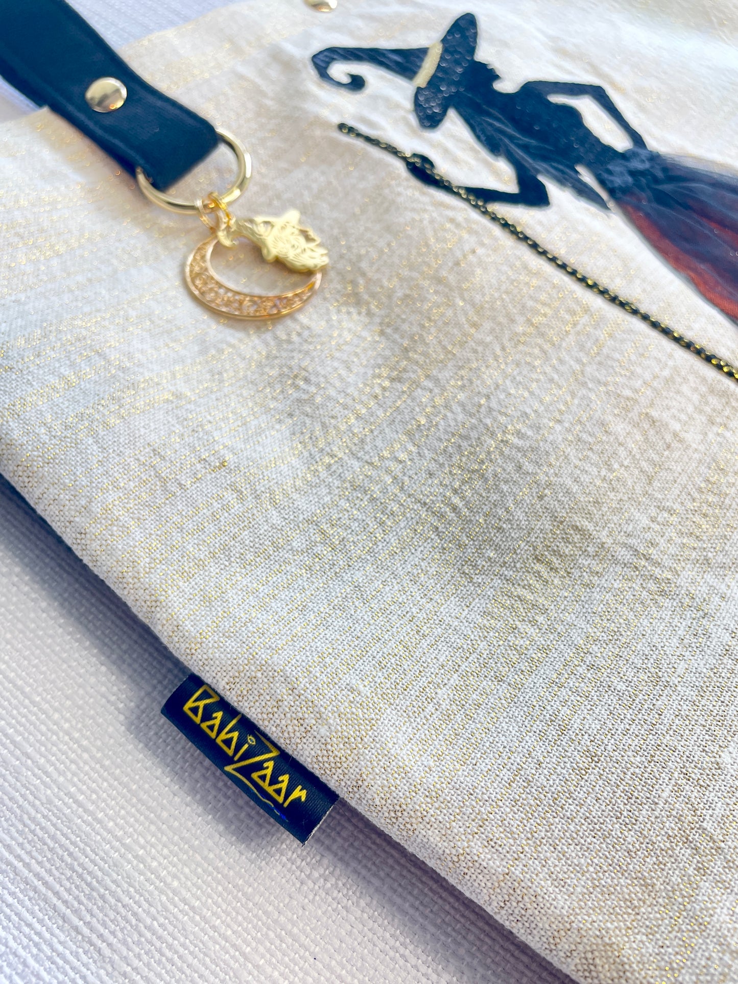 babizaar bitchin' witchin' bbff tote bag label