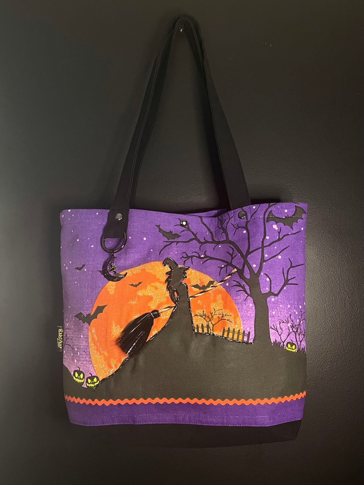 babizaar zoe-amethyst amber bbff tote bag hanging