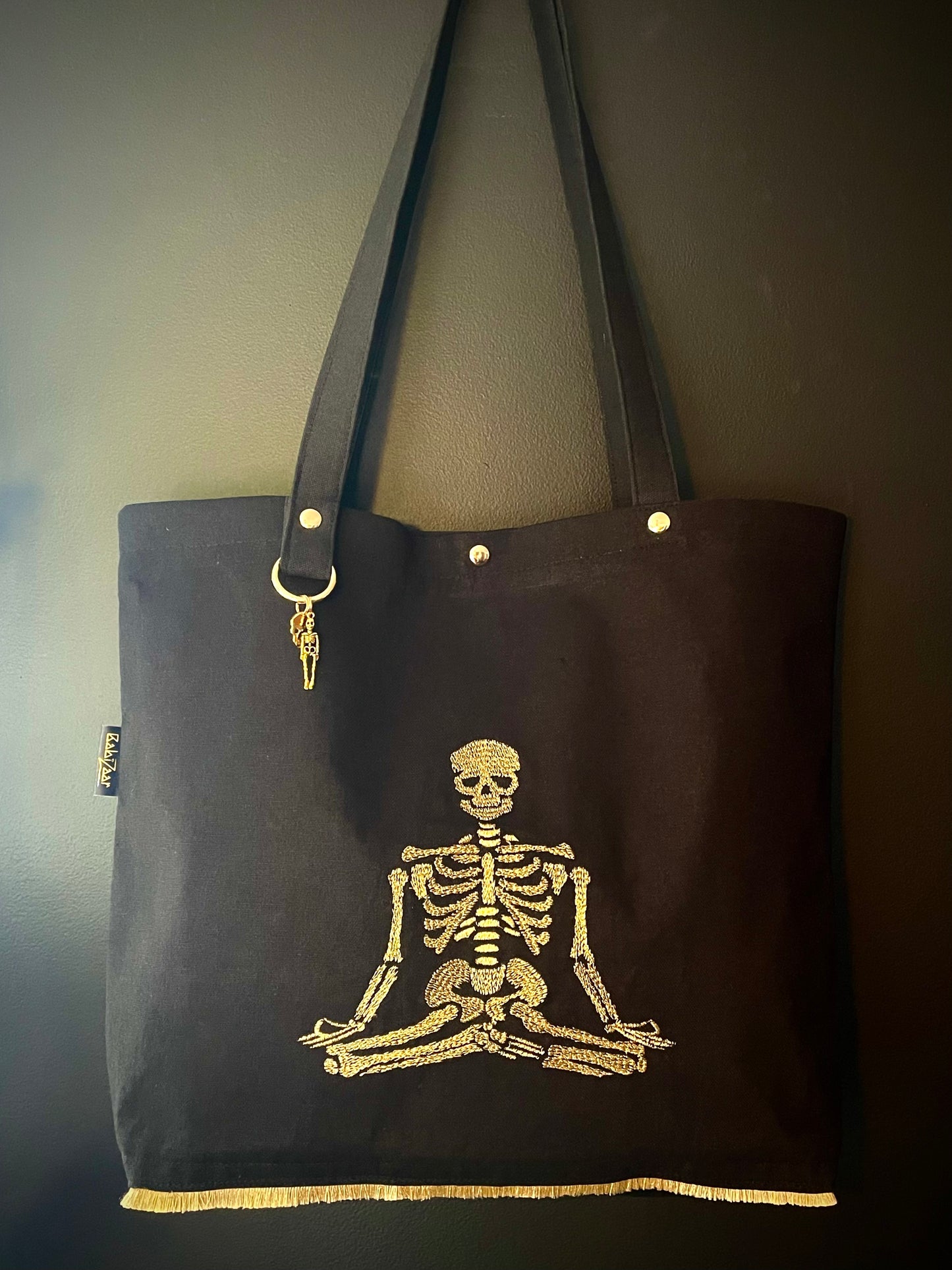 babizaar skelly zen bbff tote bag hanging