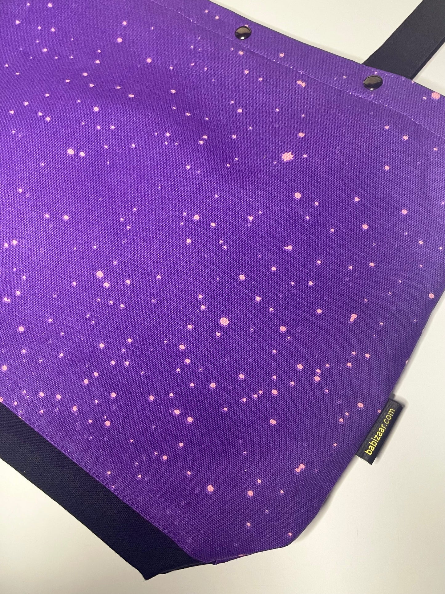 babizaar zoe-amethyst amber bbff tote bag flat back