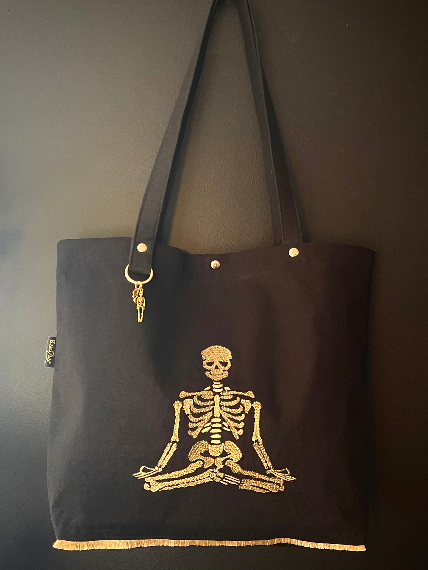 babizaar skelly zen bbff tote bag hanging 2