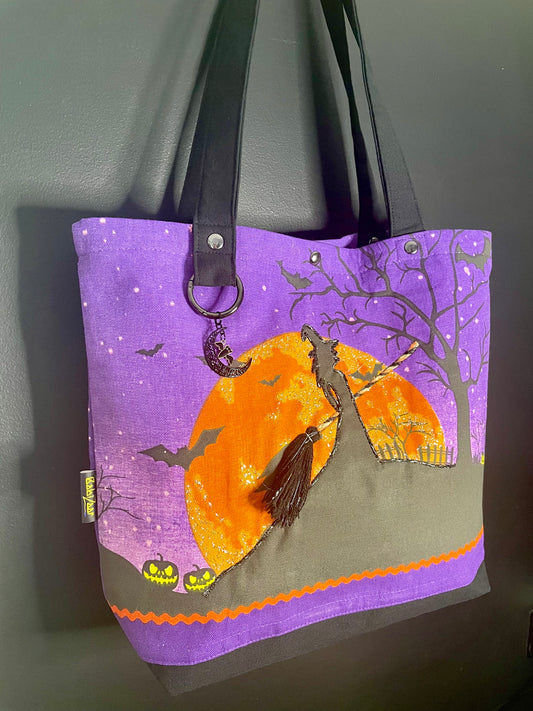 babizaar zoe-amethyst amber bbff tote bag hanging 2