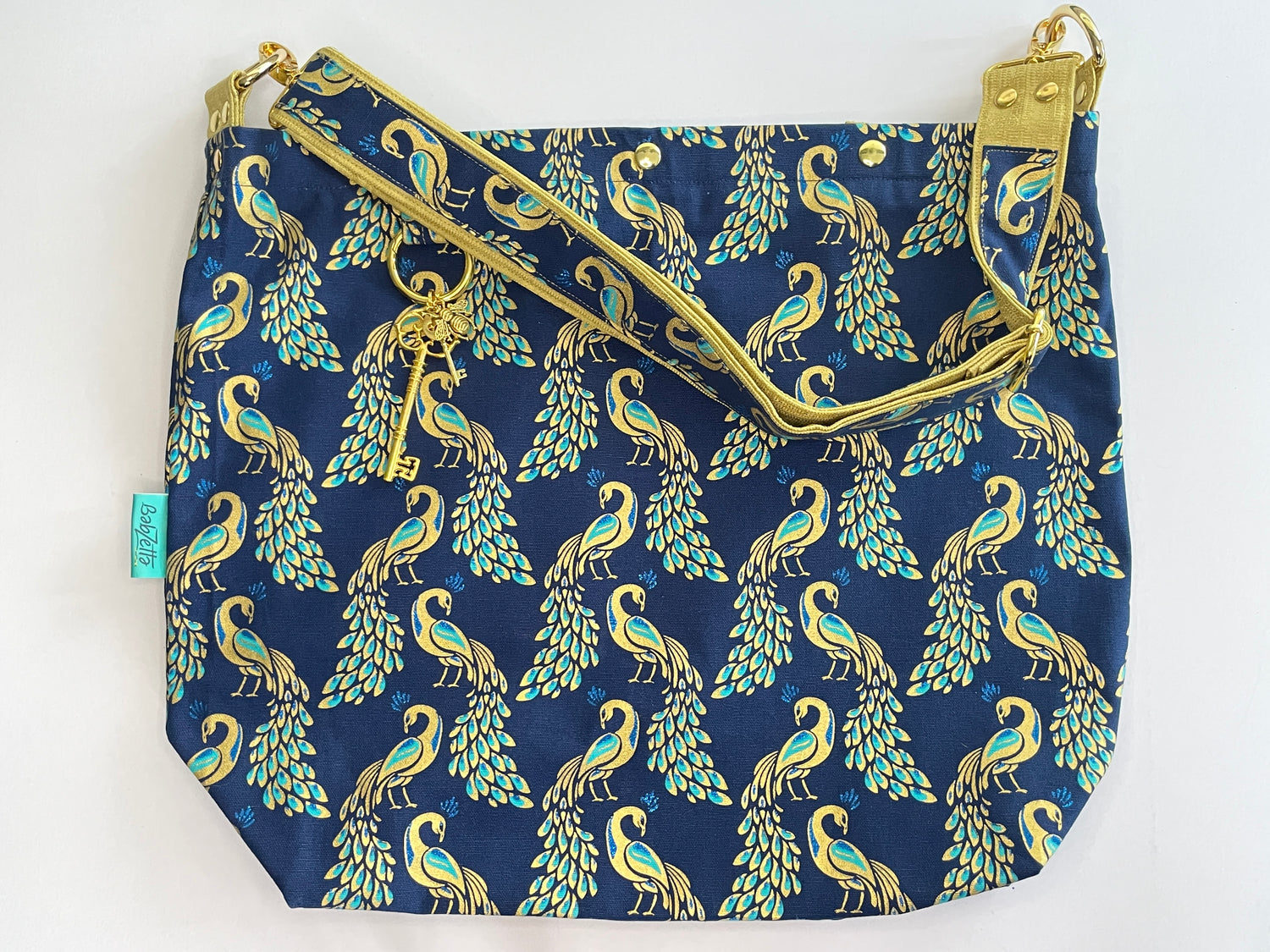 BZAGPK-babzetta-golden-peacock-bbff-bag-flat-front